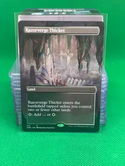 Razorverge Thicket (BORDERLESS) MTG | NM/EX | Phyrexia: All Will Be One - Image 1