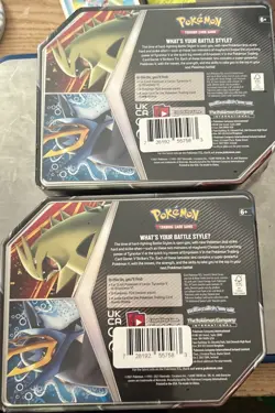 Pokemon Tyranitar & Empoleon V Strikers Tin Factory sealed Lot Of 2 (2025) 820650809552 - Image 2