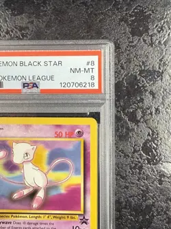 2000 POKEMON BLACK STAR MEW PROMO-POKEMON LEAGUE #8 NM-MT PSA 8 - Image 2