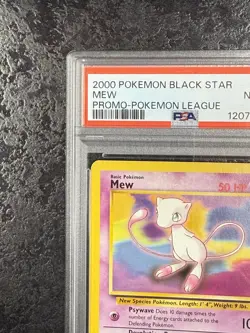 2000 POKEMON BLACK STAR MEW PROMO-POKEMON LEAGUE #8 NM-MT PSA 8 - Image 3