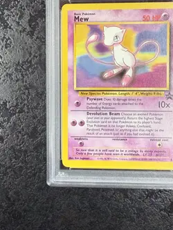 2000 POKEMON BLACK STAR MEW PROMO-POKEMON LEAGUE #8 NM-MT PSA 8 - Image 5