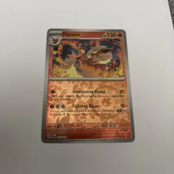 Pokemon TCG : 013/131 Flareon : Rare Reverse Holo Card : Prismatic Evolutions - Image 1