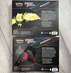 Pokemon TCG - Crown Zenith Regidrago V & Regieleki V Collection Box Bundle - Image 2