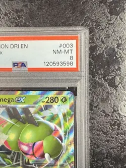 2025 POKEMON DRI EN YANMEGA ex #003 NM-MT PSA 8 - Image 2