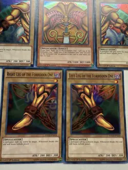Yugioh! 5-Card Complete Exodia Set YGLD-ENA17-21 Ultra Rare 1st Edition LP - Image 2