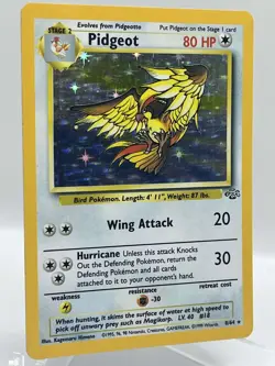 Pidgeot 8/64 Jungle Unlimited Holo Rare WotC 1999 Vintage Pokemon TCG Card - Image 2