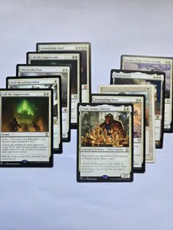 Lot Of 10 RARE And Mythic Magic The Gathering Cards White - Image 1