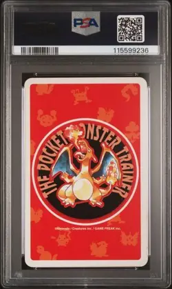 1996 POKEMON RED VERSION PLAYING CARDS #005 CHARMELEON 4 OF CLUBS PSA 5 EX POP 1 - Image 2