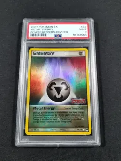 Pokemon Card Reverse Holo Metal Energy 88/108 PSA 9 MINT ex Power Keepers - Image 1