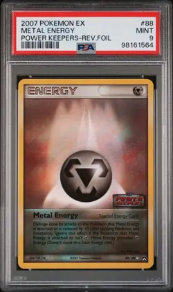 Pokemon Card Reverse Holo Metal Energy 88/108 PSA 9 MINT ex Power Keepers - Image 3