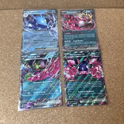 Pokemon TCG Cards - Shrouded Fable - EX Bundle - Okidogi, Kingdra, Pecharunt - Image 1
