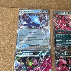 Pokemon TCG Cards - Shrouded Fable - EX Bundle - Okidogi, Kingdra, Pecharunt - Image 5