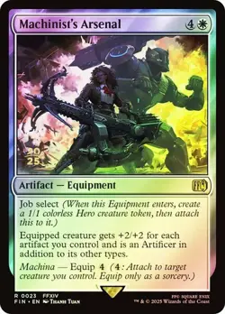MTG Final Fantasy Machinist's Arsenal x1 Foil Promo Date Stamped Rare NM/M - Image 1