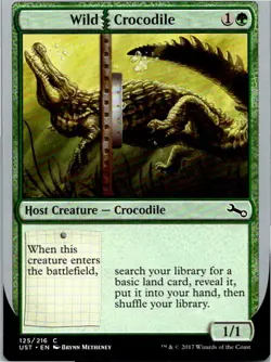 Wild Crocodile Magic The Gathering Unstable Card Mint X4 - Image 1