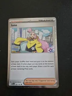 Pokemon Iono Holo Promo Card 185/193 Premium Tournament Collection - Image 1