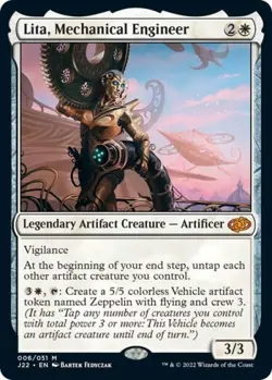 MTG English Lita, Mechanical Engineer NM Normal Jumpstart 2022 - Image 1