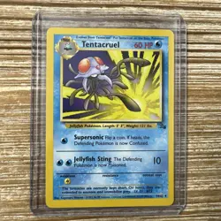 Tentacruel 44/62 Fossil OC Pokemon Card Unlimited Uncommon Near Mint-Mint - Image 1