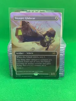 MTG - (Borderless FOIL) VOYAGER GLIDECAR - Aetherdrift (R) - Image 1