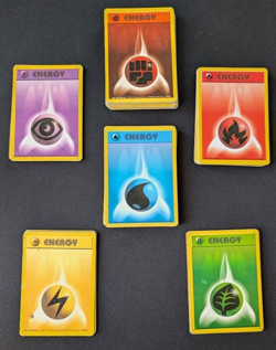 Pokemon Base Set Unlimited Energy lot HP 75 cards - Image 1