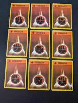 Pokemon Base Set Unlimited Energy lot HP 75 cards - Image 4
