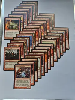 Lot Of 33 RARE Magic The Gathering Cards Red - Image 1