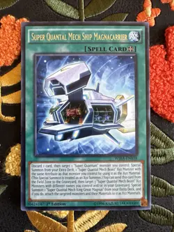 Yugioh! 1x Super Quantal Mech Ship Magnacarrier - WIRA-EN038 - Rare - 1st Editio - Image 1