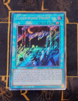 YUGIOH Clockwork Night (BLCR-EN007) Secret Rare 1st Edition Near Mint - Image 1