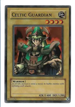 Yugioh Celtic Guardian #LOB-EN007 Super Rare 1996 - Image 1