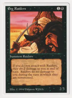 Erg Raiders LP Summer Magic Edgar 1994 WOTC MTG Vintage Artist Dameon Willich! - Image 1