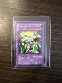 1st edition Elemental Hero Thunder Giant Rare #DP1-EN011 Yugioh MP Rare - Image 1