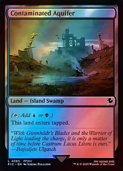 MTG Magic the Gathering (Surge Foil) Contaminated Aquifer Final Fantasy - Image 1