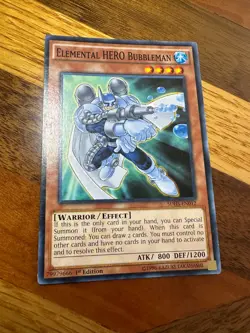 Elemental HERO Bubbleman SDHS-EN012 1st Edition Common PL + BONUS - Image 1