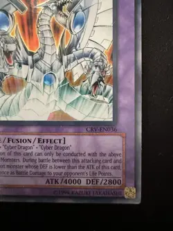 Yu-Gi-Oh 1st Edition English CRV-EN036 Cyber End Dragon Card Ultra Rare VLP - Image 4