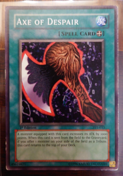 Yugioh! SYE-035 Axe Of Despair Common 1st Ed - Image 1