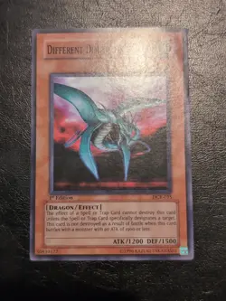 Yu-Gi-Oh! SUPER RARE HOLO CARD DIFFERENT DIMENSION DRAGON DCR-015 1ST MP - Image 1