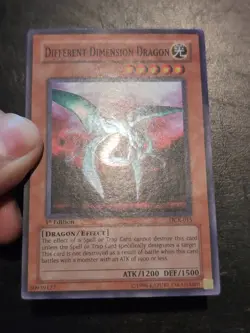 Yu-Gi-Oh! SUPER RARE HOLO CARD DIFFERENT DIMENSION DRAGON DCR-015 1ST MP - Image 2