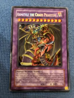 YUGIOH ARMITYLE THE CHAOS PHANTOM ANPR-EN091 1 ST EDITION SECRET LIGHT PLAYED - Image 1