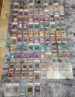 Yugioh Pharaoh's Servant 1st edition complete set all 22 holos PSA graded. - Image 1