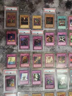 Yugioh Pharaoh's Servant 1st edition complete set all 22 holos PSA graded. - Image 2
