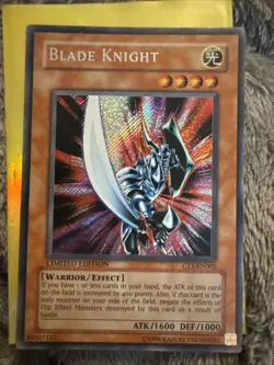 Yu-Gi-Oh! TCG Blade Knight CT1-EN002 Limited Edition Super Rare Card - Image 1