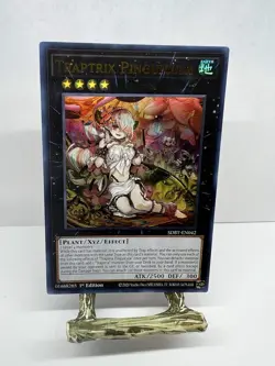 Yugioh Traptrix Pinguicula Foil SDBT-EN042 Ultra Rare 1st Edition Card - Image 1