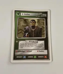 Star Trek CCG Personnel Romulan Galathon Common Card - Image 1