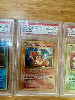 PSA10 Charizard Venusaur Blastoise Holo CD Promo Set 1999 Japanese Pokemon Card - Image 3