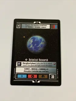 Star Trek CCG Missions Botanical Research Premium Black Boarder Card - Image 1