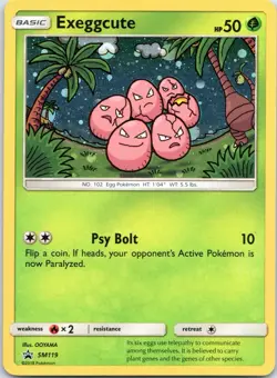 Exeggcute SM119 Promo Holo Pokemon Card Sun & Moon - Image 1