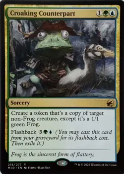 215/277 CROAKING COUNTERPART RARE INNISTRAD: MIDNIGHT HUNT MTG CARD - Image 1
