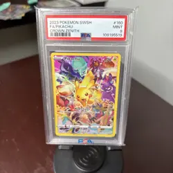 Pokemon TCG Crown Zenith Pikachu Holo Card 160/159 PSA 9 Secret Rare - Image 1