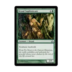 WOTC MtG Guildpact Dryad Sophisticate (U) (Foil) NM - Image 1