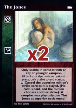 Lot of 2 cards: The Jones [LotN set] - VTES card - Image 1