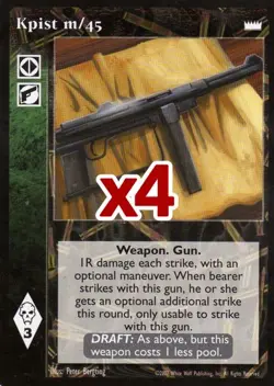 Lot of 4 cards: Kpist m/45 [LotN set] - VTES card - Image 1